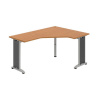 OFFICE PRO s.r.o. HOBIS kancelársky stôl pracovný tvarový, ergo ľavý - FEV 60 L, jelša