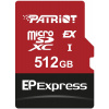 PATRIOT EP Express MircoSD Card 512GB / UHS-I / U3 / CL10 / R:800 / W:600MB/s / Vhodné pro Nintendo Switc PEF512GEPEXMCX