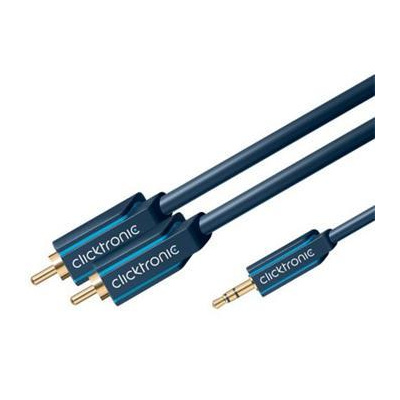 ClickTronic HQ OFC kabel Jack 3,5mm - 2x CINCH RCA, M/M, 10m