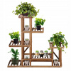 SPRINGOS Kaskádový stojan na kvety PLANT 11 95 cm hnedý