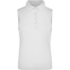 James & Nicholson Polokošile JN 575, bez rukávu, dámská COT02057500101-white S Bílá