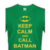Pánské tričko - Keep calm and call Batman, Barva Zelená, Velikost 2XL Bezvatriko.cz 108214