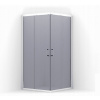 Sprchový kút - BESCO SQUARE CABIN MODERN 80x80x185 GRAFIT (Sprchový kút - BESCO SQUARE CABIN MODERN 80x80x185 GRAFIT)