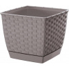 Prosperplast Ratolla Square 25 x 25 x 22 cm moka