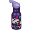 Klean Kanteen Detská nerezová fľaša Kid Classic Narrow 12oz (w/Flip Seal Sport Cap) Leaping Unicorns 355 ml