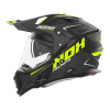 Enduro prilba na motocykel NOX N312 Vapor matná čierna/žltá fluo XS