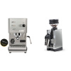 Profitec GO, brushed stainless steel + Eureka Mignon Zero 65 All Purpose, CR chrome
