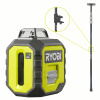 RYOBI Set krížový laser 360° s teleskopickým držiakom - zelený RB360GLL-K