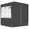 zahrada-XL Profesionálny párty stan+bočné steny 2x2 m, antracitový 90 g/m² 48531