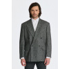 SAKO GANT OVERSIZED SALT & PEPPER BLAZER BLACK