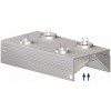 Digestoř nástěnná rekuperační – skříňová 2200x1100x450 mm | STALGAST, 9821311220 inox
