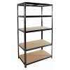 Linder Exclusiv Regál 180 x 90 x 40 cm 5 políc čierny