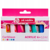 Akrylové farby Art Creation Talens súprava 6x12ml Karibik