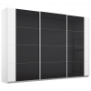 Rauch Möbel SKRIŇA S POS. DVER. – HOR.VED, antracitová, biela, 271/210/62 cm - Online Only spálne - 000380117936