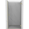Mexen, Mexen Lunar-B Otočné pravé sprchové dvere 60 cm, transparentné, zlaté - 832-060-000-50-00-P