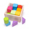 Bigjigs Baby prvé drevené kocky set 17 kusov