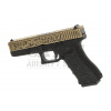WE airsoft pištoľ GBB G17 Etched Metal Version Green Gas