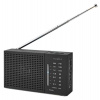 NEDIS přenosné rádio/ AM/ FM/ napájení z baterie/ analogové/ 1.5 W/ výstup pro sluchátka/ černé (RDFM1200BK)