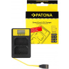 Nabíjačka akumulátorov Paton pre Dual Sony NP-FZ100 s LCD, USB (PT141683)