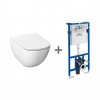 JIKA SET Závesné WC MIO N, Rimless a rámový podomietkový modul, biela