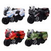 Wiky Motorka na zotrvačník 13cm - červená
