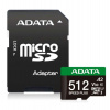 Adata Speed Plus/Micro SD/512GB/UHS-I U3/Class 10/+ Adaptér (UD512GUI3V30A2SP-RA1)
