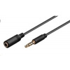 PREMIUMCORD Kabel Jack 3,5mm 4 pinový M/F 1m pro Apple iPhone, iPad, iPod
