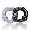 Oxballs Ultraballs 2-Pack Cockring Black & Clear, sada 2 ks elastických erekčných krúžkov