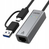 Sieťová karta Unitek USB-A/C na RJ45 2.5 G Ethernet (U1313C)