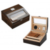 Humidor 81309-15 - Hnědá / dřevo + sklo