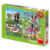 Dino Puzzle Krtko sa raduje 2x48 dielikov