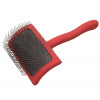 Chris Christensen Big G Medium Slicker Brush - stredná kefka na pudla s dlhými ihličkami, koralová