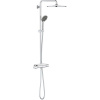 GROHE Vitalio Joy nástenný sprchový systém s termostatom, horná sprcha 1jet EcoJoy priemer 310 mm, ručná sprcha 3jet, chróm, 26401001
