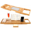 Home PRO HP-9710 Nastaviteľný stolík na vaňu bambusový 75-112x23x4,5 cm