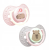 Sada dudlíky Lovi 0-6m, CapiChill Girl - růžová, šedá (2611334701)