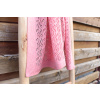 LittleEye Pletená detská deka Miss - púdrovoružová