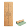 Spokey SAVASANA LUNA Korková podložka na jogu, 180x60x0,4cm