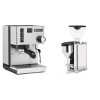 Rancilio Silvia E + Rocket Espresso GIANNINO, chrome/black