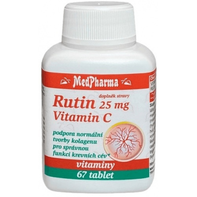 MedPharma Rutin 25 mg + Vitamin C 67 tabliet