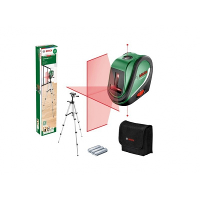 Bosch Hobby Samonivelační křížový laser Bosch UniversalLevel 2 – Sada se stativem 0603663803