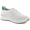 Comfortable leather shoes Rieker W RKR692 white (196016) Blue 41