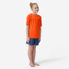DECATHLON Detské tričko 100 s UV ochranou krátky rukáv oranžové 8-9 r (131-140 cm)