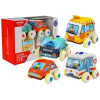 LEAN TOYS Sada mäkkých motorových vozidiel pre deti