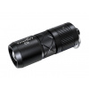 LED kľúčenka so ZOOM optikou Tank007 E16, USB-C nabíjateľná - Čierna