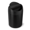 Simplehuman mini odpadkový kôš na stôl, 1,5 l, matná čierna oceľ, CW2100