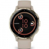 Inteligentné hodinky Garmin Venu 3S - Cream Gold / French Gray Silicone Band (010-02785-02)