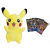 Pokémoni - Mascot Pikachu Plush 25 cm + 80 Pokemon karty