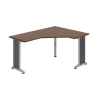 OFFICE PRO s.r.o. HOBIS kancelársky stôl pracovný tvarový, ergo ľavý - FEV 60 L, orech