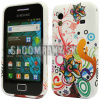 Silikónový obal Samsung Galaxy Ace – Swirl Multi – biela