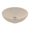 Villeroy & Boch Loop&Friends - Umývadlo na dosku, priemer 38 cm, bez prepadu, CeramicPlus, Almond 4A4501AM
